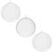 2.36-Inch Clear Plastic Fillable Christmas Ball Ornaments for DIY Crafts: Set of 3